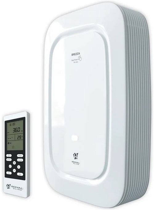 

Приточная установка Royal Clima BREZZA RCB 150 LUX приточно-очистительный комплекс, 5 ступеней очистки, 150 м³ в час, Wi-Fi-модуль, BREZZA RCB 150 LUX