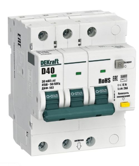 Изображение товара Автомат DEKraft 16486DEK - защита электросетей и бытовых приборов