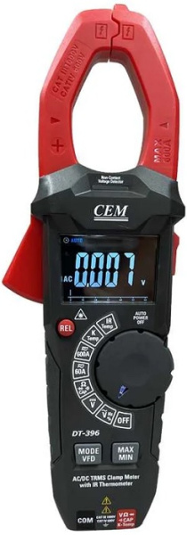 Изображение товара Токоизмерительные клещи CEM DT-396 для измерения тока и сопротивления