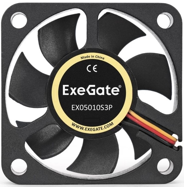 

Вентилятор для корпуса Exegate EX05010S3P-24 EX297069RUS 50x50x10 mm, 7200rpm, 10.6CFM, 39dBa, 3-pin, EX05010S3P-24