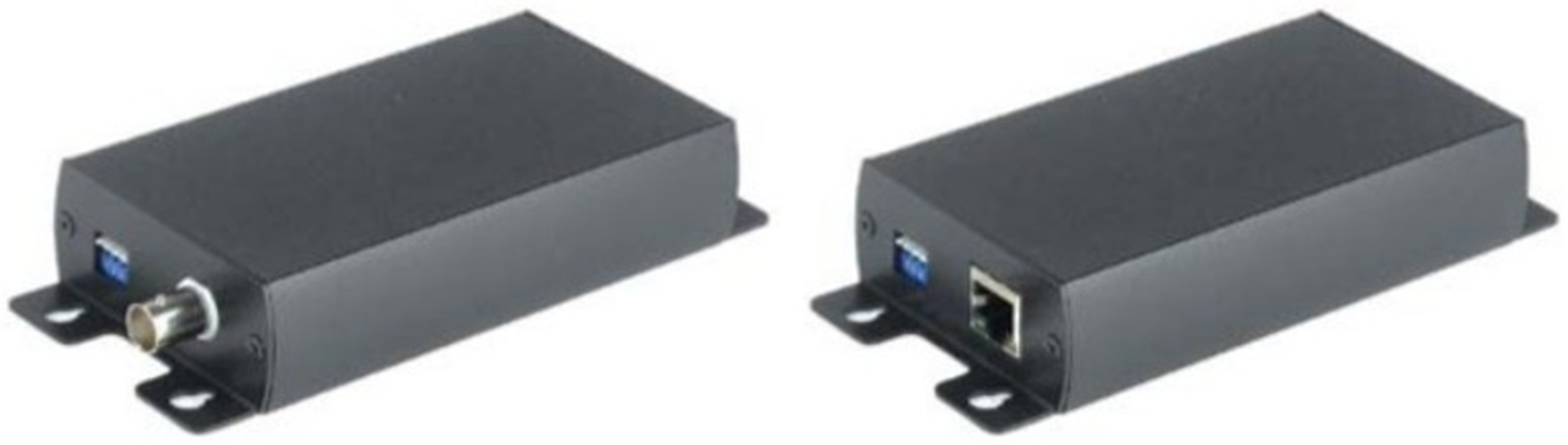Удлинитель SC&T IP02 Ethernet, активный, включает приемник и передатчик. Расстояние передачи Ethernet по коаксиальному кабелю(RG59U) до 1800 м.