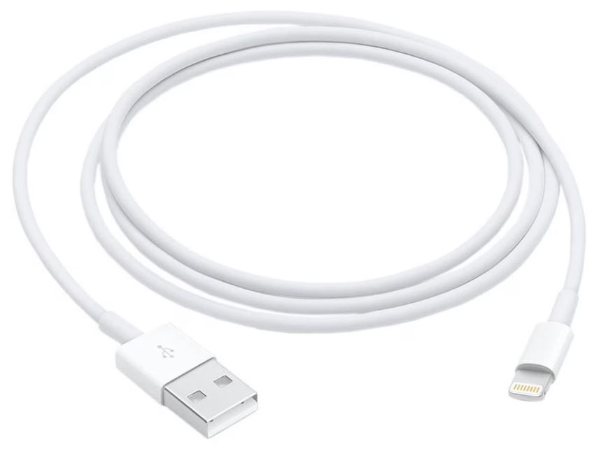 

Кабель интерфейсный Apple Lightning to USB 1m (MUQW3,MXLY2, MQUE2, MD818), Lightning to USB