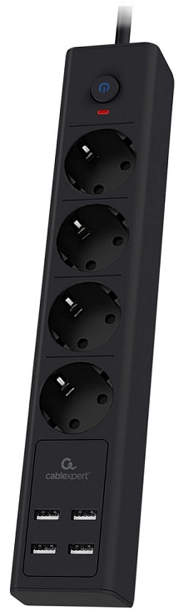 фото Сетевой фильтр  Cablexpert EXN-4-U4-B-2