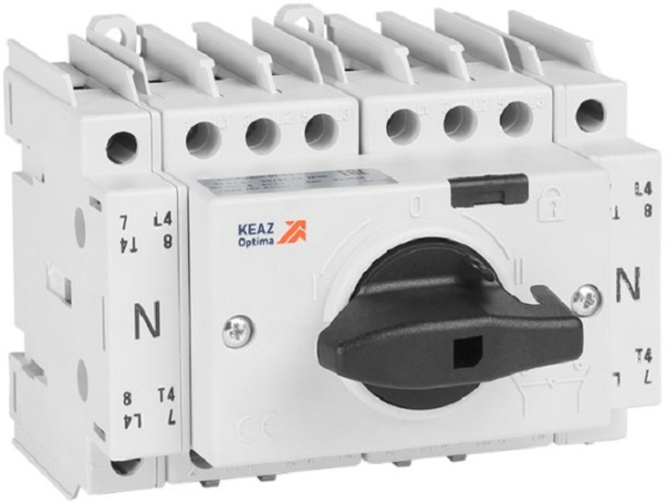 Изображение товара Выключатель-разъединитель КЭАЗ 332085 Реверсивный 4p 16A Модульный