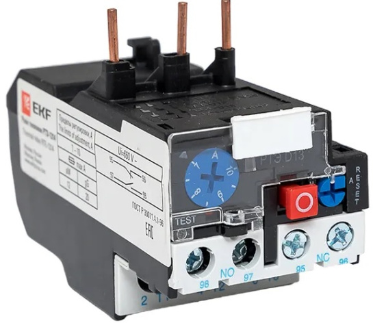 Изображение товара Тепловое реле EKF rel-1314-7-10 для защиты трехфазных электродвигателей