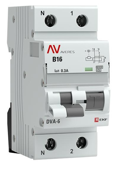 фото Автомат дифференциальный EKF rcbo6-1pn-16B-300-a-av в Красноярске