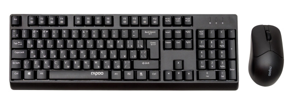 Изображение товара Беспроводной комплект клавиатура и мышь Rapoo X1500 Черный