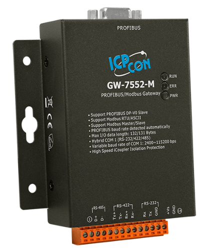 

Преобразователь ICP DAS GW-7552-M CR PROFIBUS/Modbus Gateway (RoHS) (Metal casing), GW-7552-M CR