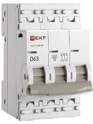фото Автоматический выключатель  EKF M63MA6363D в Уфе