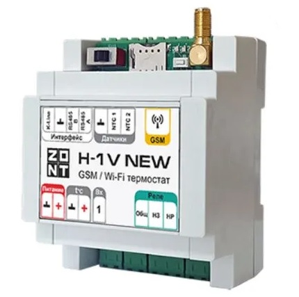 

Модуль управления Zont H-1V New ML00005890 GSM / Wi-Fi термостат для газовых и электрических котлов, крепление на DIN-рейку, H-1V New