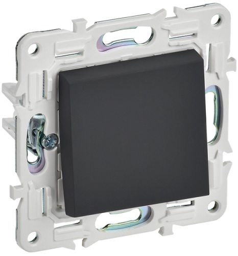 

Переключатель одноклавишный IEK SK-V12-0-10-K53 SKANDY 10А SK-V02G графит, SK-V12-0-10-K53