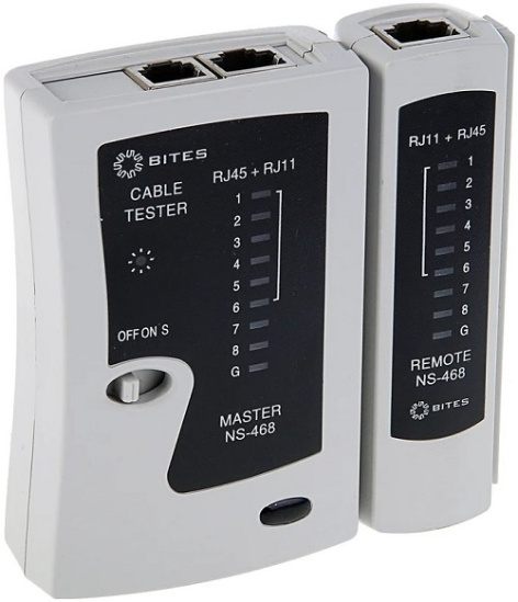 Изображение товара Тестер кабелей 5bites LY-CT005 для витых пар и телефонных кабелей