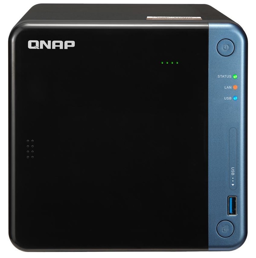 

Сетевое хранилище QNAP TS-453Be-2G NAS SMB, 4-tray w/o HDD. 2xHDMI-port. Quadcore Celeron J3455 1.5-2.3 GHz, 2GB DDR3L (1x2GB) up to 8GB, 2xGigabit LA, TS-453Be-2G