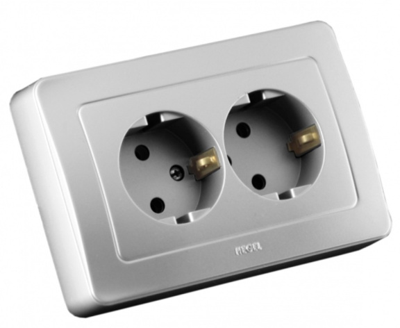 Изображение товара Розетка HEGEL с заземлением РС16-352-06 высокая безопасность и надежность