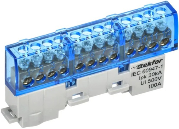 Изображение товара Шина N ноль IEK TF-NN10-12-DL-K07 для электрических соединений