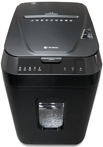 

Уничтожитель бумаг ГЕЛЕОС АП 40-4 4 ур-нь секр., фрагмент 3,9х12мм, автоподача 170 лист (70г/м2), пл.карты/скрепки/скобы, 37 литров, АП 40-4