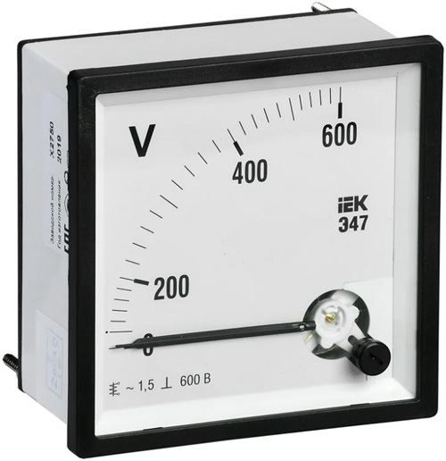 

Вольтметр IEK IPV20-6-0600-E Э47 600В кл. точн. 1,5 96х96мм, IPV20-6-0600-E