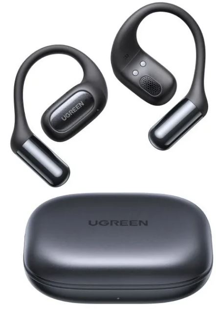 

Наушники беспроводные UGREEN WS213 65655_ спортивные с микрофоном FitBuds Open-Ear True Wireless Sports Earbuds With Microphone. Цвет: черный (65655), WS213