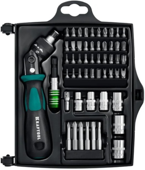 Изображение товара Kraftool X-Force-55 Отвертка набор 55 шт с реверсивным механизмом