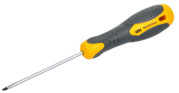 Изображение товара Отвертка IEK ARMA2L 3 универсальная для винтов и шурупов из хром-ванадиевой стали