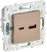 фото Розетка USB IEK SK-U22-018-K98
