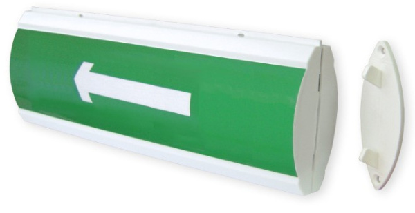 Изображение товара Оповещатель световой двухсторонний ЛЮКС-12 Д Стрелка электромонтаж для систем безопасности