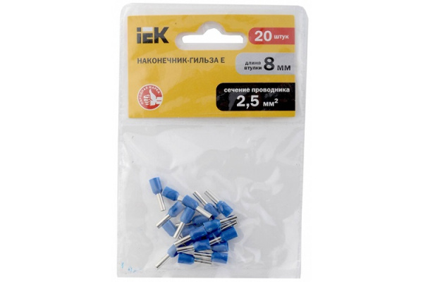 Изображение товара Наконечник IEK UGN10-4-D25-04-08 для многопроволочных проводов