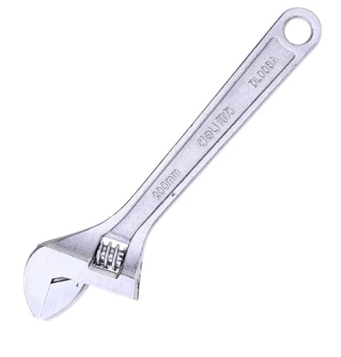 

Ключ разводной Deli DL008A 200мм, диапазон регулировки 0-28мм, инструментальная сталь, хромированная отделка, DL008A