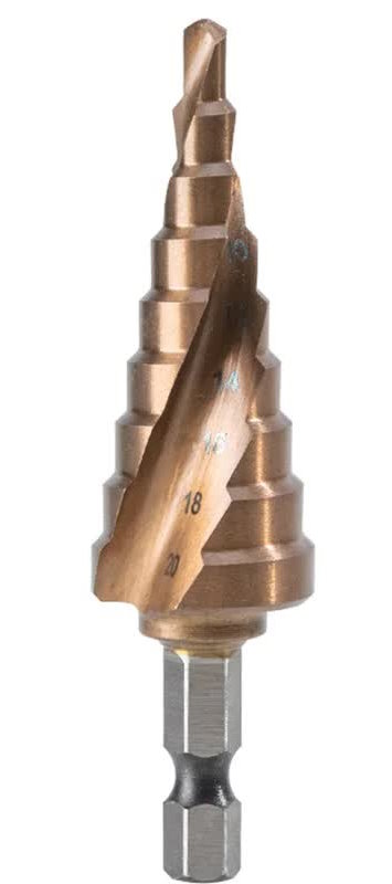 

Сверло Deli DH-JTZ020-E3 ступенчатое по металлу (4-20мм, HSS M35, спиральная канавка, шестигранный хвостовик), DH-JTZ020-E3