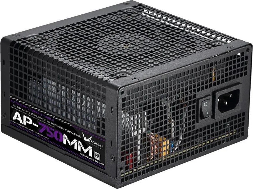 

Блок питания FORMULA AP-750ММ 750W, APFC, 80+ WHITE, 120mm fan, 6xSATA, RTL, AP-750ММ