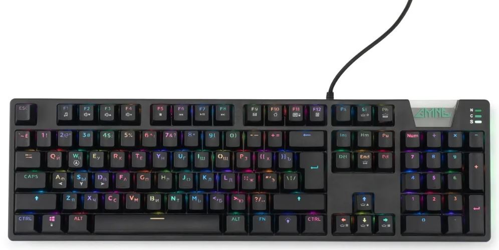 

Клавиатура GMNG GG-KB780X 1910518 механическая, черная, USB, for gamer, 104 кл, 1.8 м, GG-KB780X