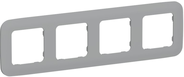 

Рамка четверная IEK FI-M42-31-20-K03 FLITE РУ-4-А-ФлС серый, FI-M42-31-20-K03