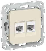фото Розетка компьютерная  IEK FI-K22-1-K86
