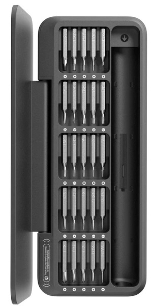 Изображение товара Аккумуляторная отвертка HOTO HFE0013GL с 25 насадками и регулятором крутящего момента