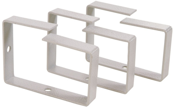 Изображение товара Крепежное кольцо Cabeus MCR-90 для кабелей, Металл, Белое, 14x90x65 мм