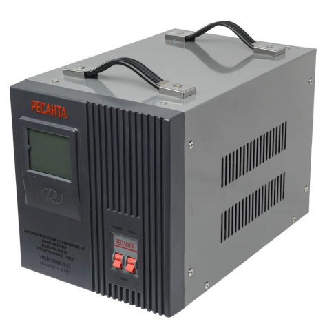 Изображение товара Стабилизатор напряжения Ресанта 63/6/5 электронный с цифровым дисплеем