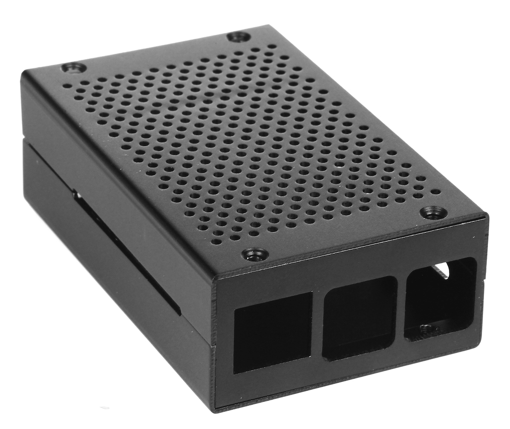 

Корпус Qumo RS026 Aluminium Case for Raspberry Pi 4, black, перфорированный, RS026