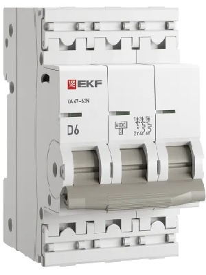 Изображение товара Автоматический выключатель EKF M636306D для защиты электрических цепей