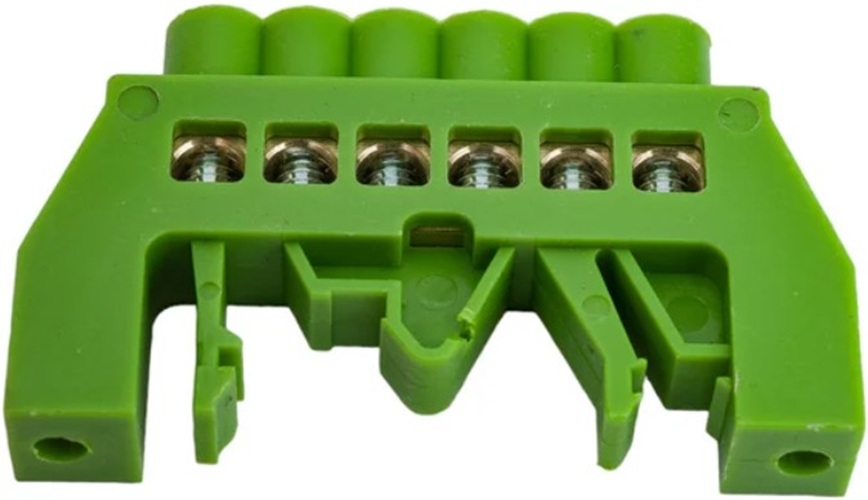 

Шина Rexant 11-2306 PE «земля» в комбинированном зеленом изоляторе на DIN-рейку 6x9 мм 6 групп, 11-2306