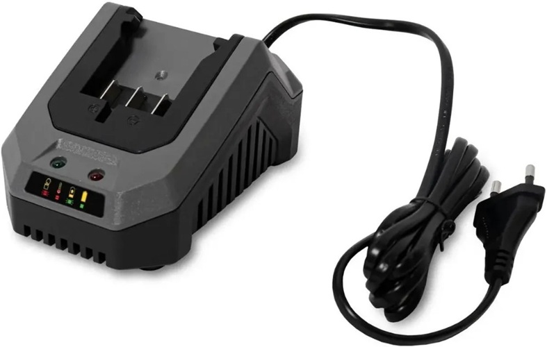 

Зарядное устройство CHAMPION CH1812 для аккумулятора (18В4Ач Li-ion0,33кгtзарядки50мин70Вт2,4А21В), CH1812