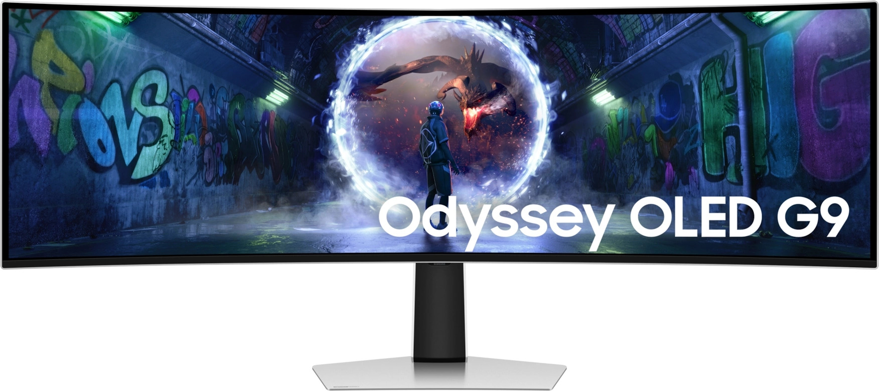 

Монитор 49" Samsung Odyssey G9 LS49DG932SIXCI 5120x1440 LED, 32:9, OLED, 250cd, 1M:1, 0.03ms, 178/178, curved 1800R, DP, HDMI, USB, 240Hz, Tilt, HAS,, Odyssey G9