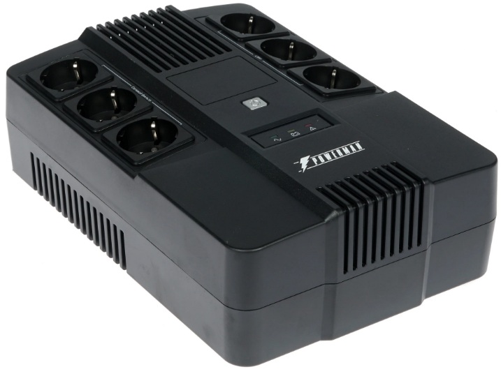 

Источник бесперебойного питания Powerman BRICK 800 800VA, 480W, 3 eurosockets with backup power, 3 eurosockets with surge protection RJ45 / RJ11, batt, BRICK 800