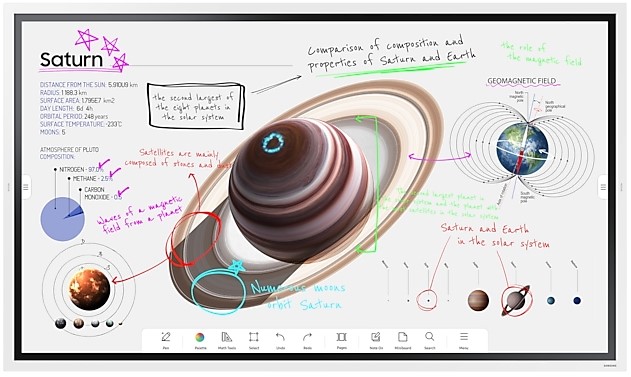 

Панель LED Samsung WM65B LH65WMBWBGCXCI Flip Chart Pro белый E-LED BLU LED 8ms 16:9 HDMI матовая 4000:1 350cd 178гр/178гр 3840x2160 4K USB 40кг (RUS), WM65B