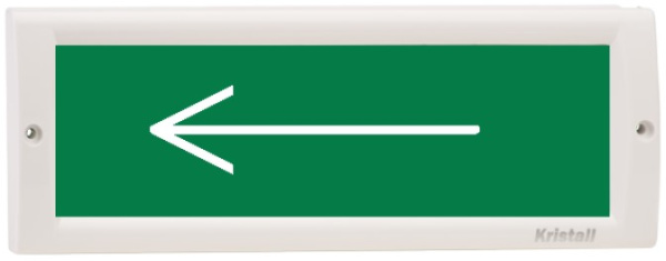 Изображение товара Оповещатель охранно-пожарный световой КРИСТАЛЛ-12-К стрелка влево