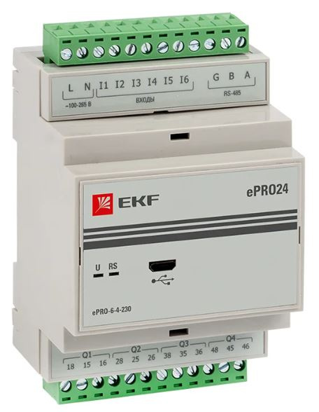 Изображение товара Модуль расширения EKF ePRO-6-4-230 для автоматизации контроля напряжения