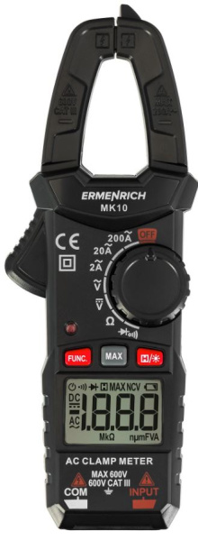 Изображение товара Токоизмерительные клещи Ermenrich 82965 Ping MK10 для напряжения тока сопротивления