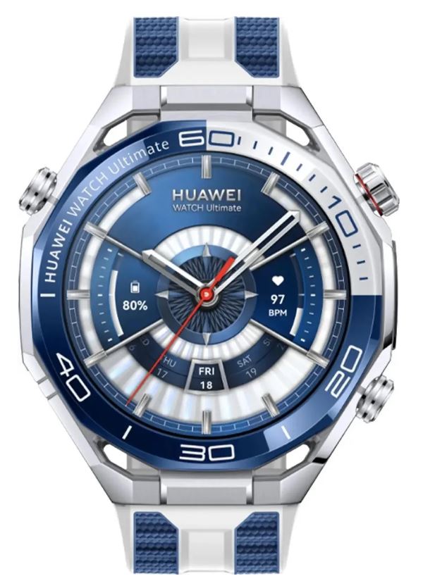 

Часы Huawei Ultimate 2 55020GBJ 48mm Dual-color Blue/White + Titanium, Ultimate 2