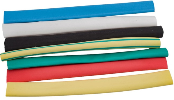 Изображение товара Набор термоусадочных трубок EKF ТТУ 6/3 7 цветов по 3 шт 100мм