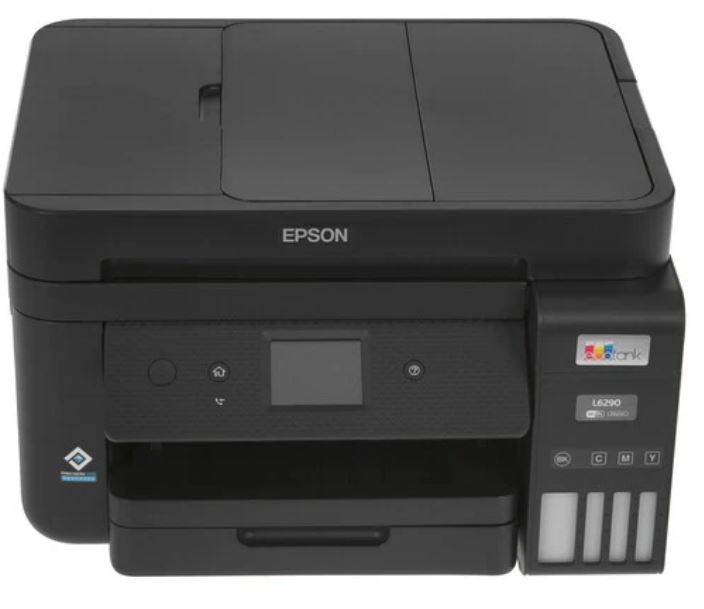 

МФУ струйное цветное Epson EcoTank L6290 C11CJ60505 A4, 4800х1200dpi, ч/б 33стр/мин, цвет 20стр/мин, Duplex Net, WiFi, USB, RJ-45, черный C11CJ60408 (, EcoTank L6290
