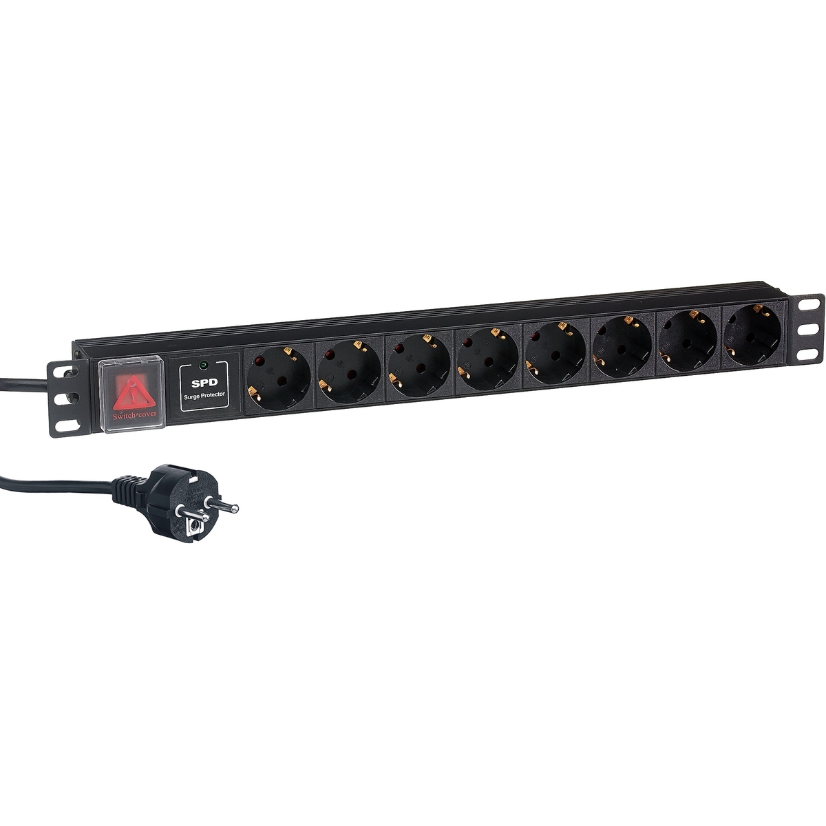 

Блок розеток Exegate ServerPro PDU-19H807 Al-8S-EU2CU-SW-SPD1 EX280846RUS (19", 1U, Алюминий, 8 Schuko, кабель с евровилкой VDE-250V-16A-3*1.5mm2, 2 м, PDU-19H807 Al-8S-EU2CU-SW-SPD1